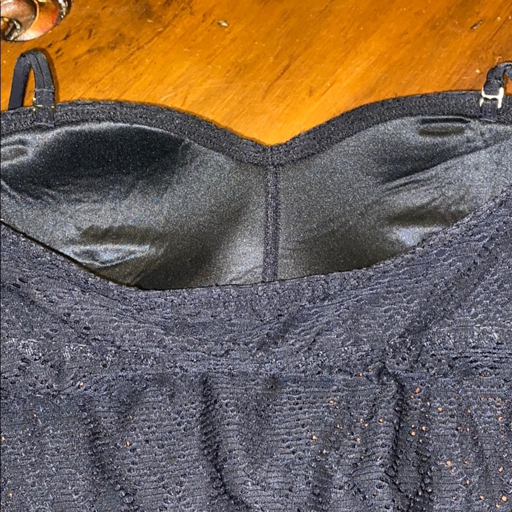 Merona Medium Bathing Suit Eyelit Top - Picture 2 of 3
